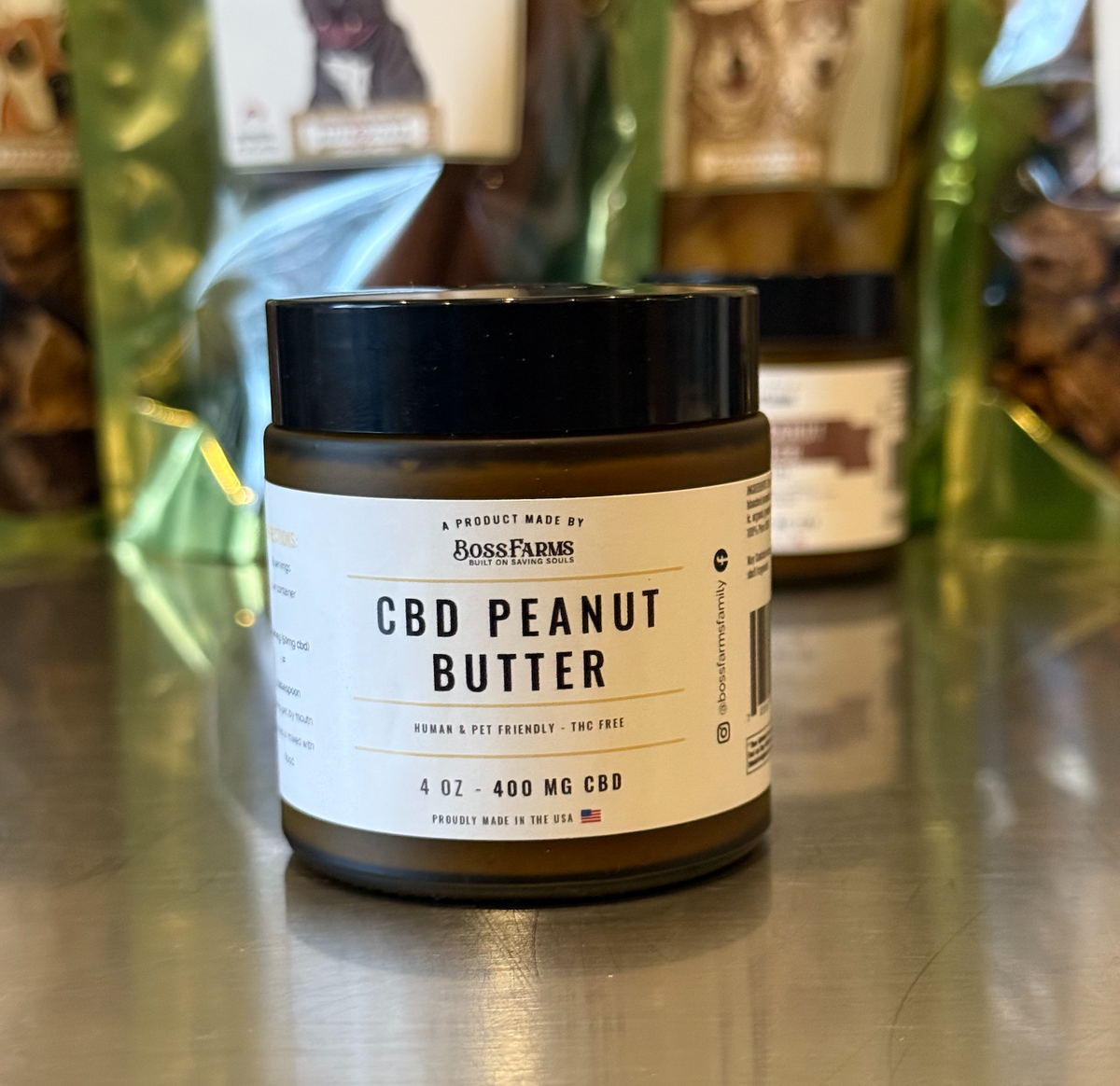 CBD Peanut Butter - 400mg - B.O.S.S. Farms