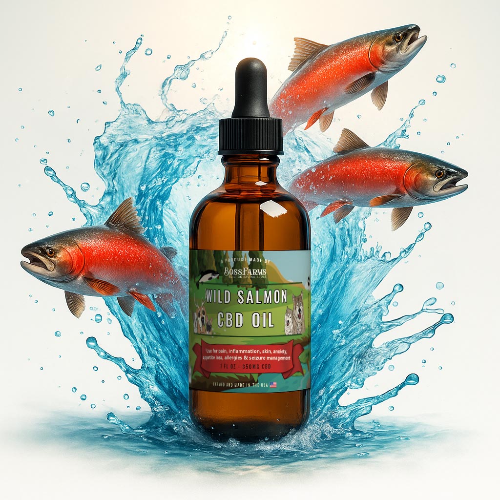 Wild Salmon Pet CBD Oil (Multiple Sizes) - B.O.S.S. Farms