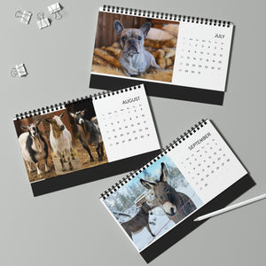 Boss Farms Desktop Calendar (2024 grid)