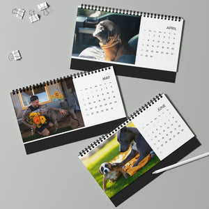 Boss Farms Desktop Calendar (2024 grid)