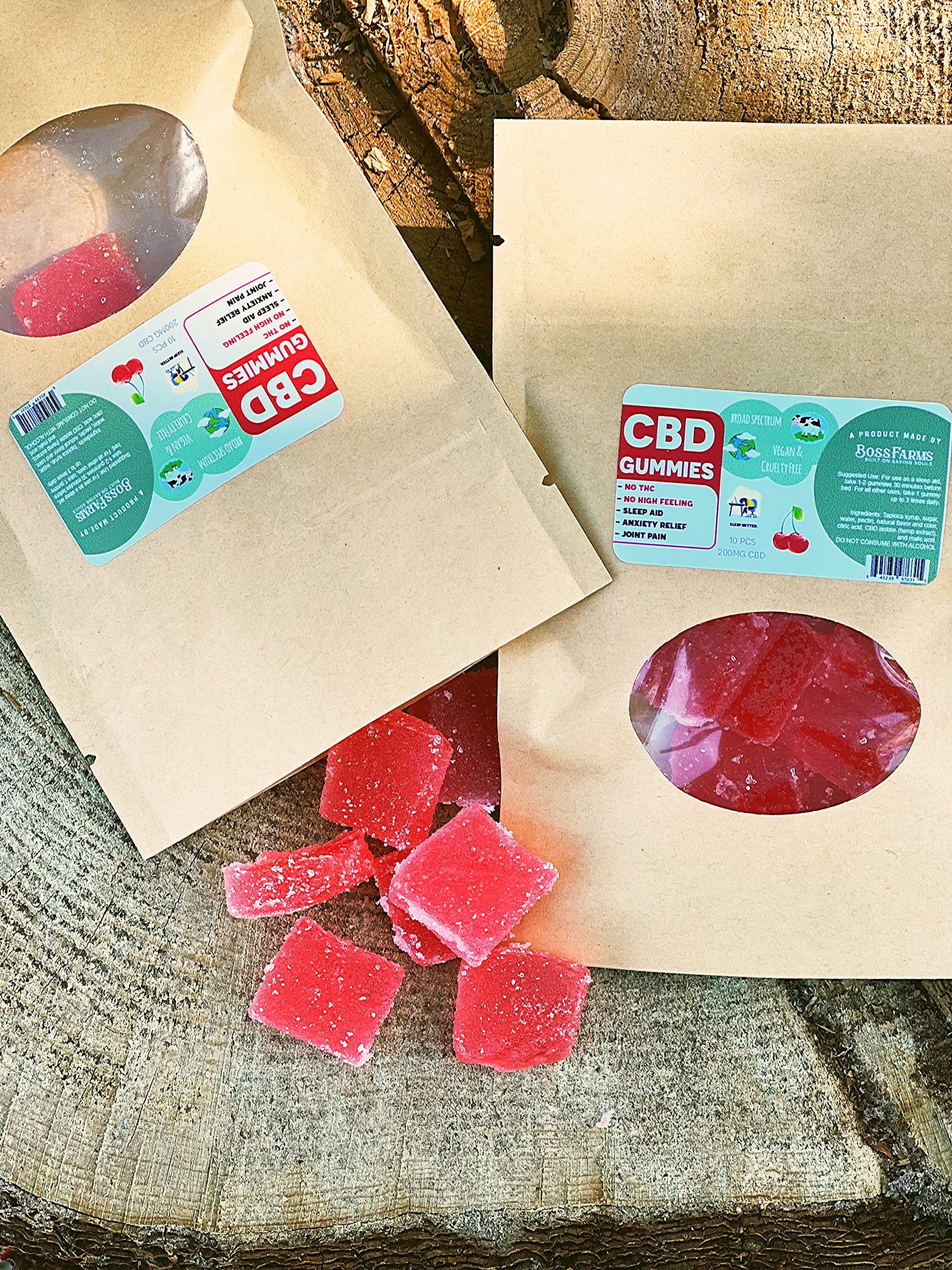 VEGAN CBD Gummies 10pcs - 200mg CBD