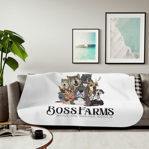 B.O.S.S. Farms Family Sherpa Blanket, Two Colors
