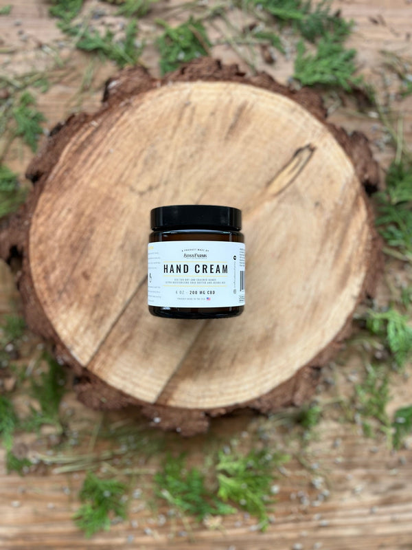 CBD Hand Cream for Sore, Dry, Cracked & Aging Skin - NEW 4 oz!