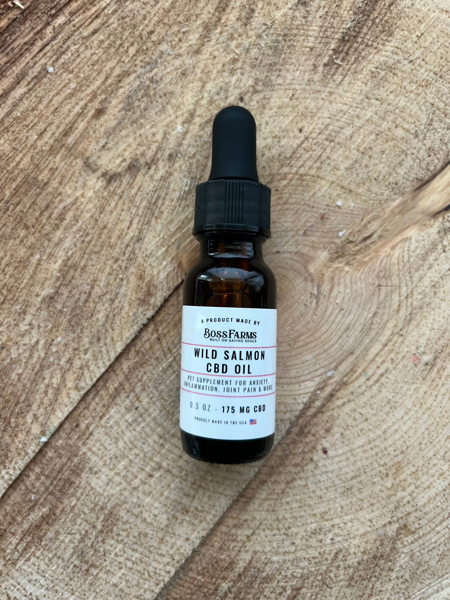 Wild Salmon CBD Oil - 175 MG : 0.5 OZ - Healthy Hips & Joints Care Formula CBD for dogs and cats