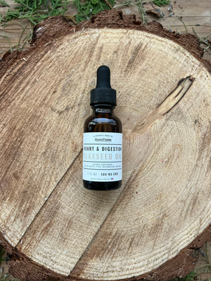 FLAXSEED CBD OIL : HEART & DIGESTION HEALTH : 500 mg