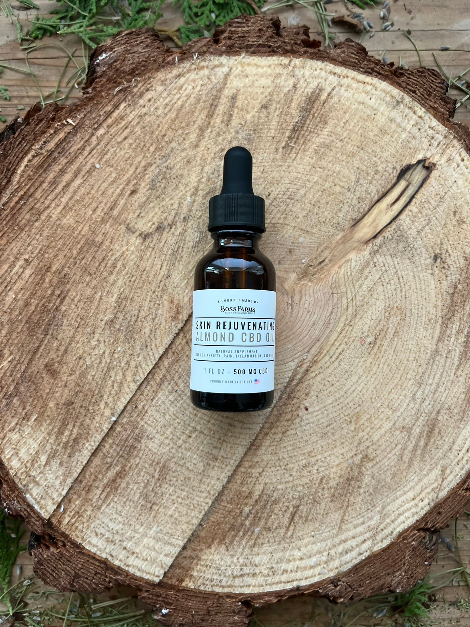 Almond CBD Oil : SKIN REJUVENATING, OMEGA 3 RICH - 500 mg