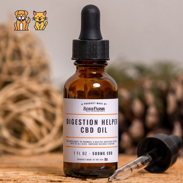 Digestion Helper Pet CBD Oil : 1 oz - 500 mg